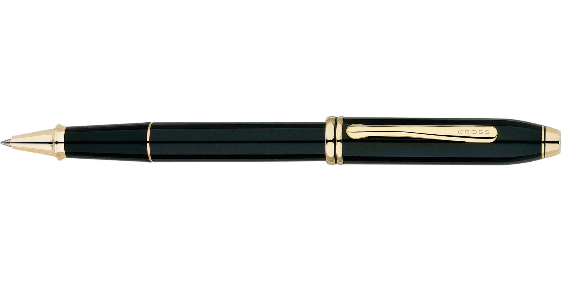 Townsend® Classic Black Lacquer Rollerball Pen - Image 4