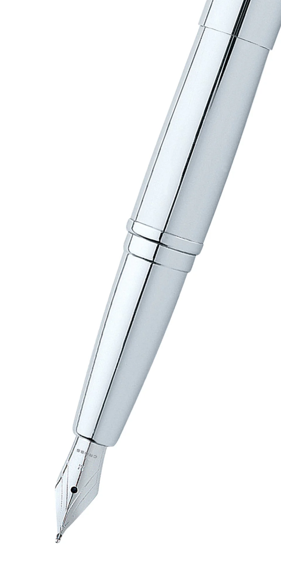 ATX® Pure Chrome Stainless Steel Fine Nib Fountain Pen - Image 2