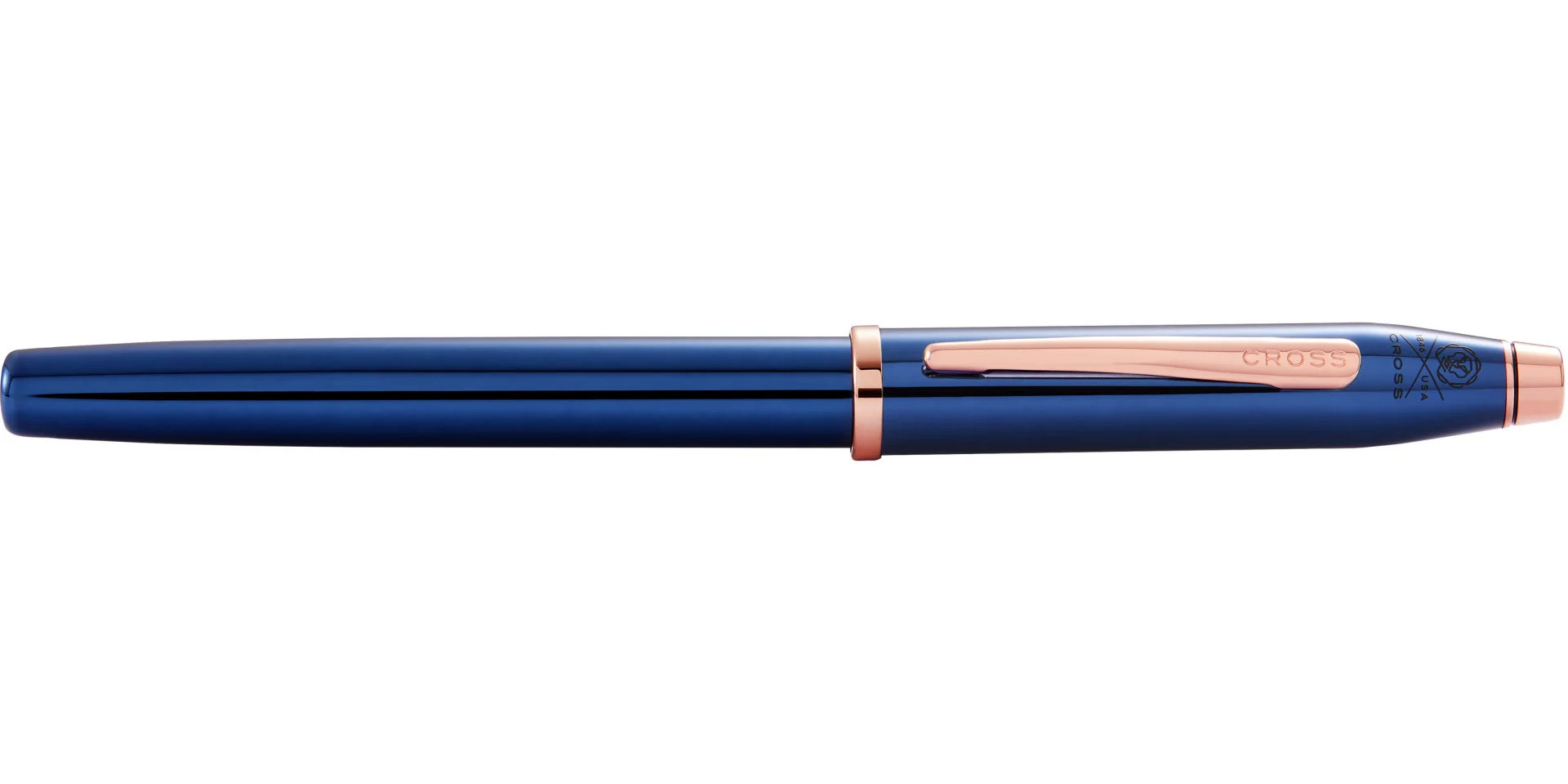 Century® II Translucent Cobalt Blue Lacquer Rollerball Pen - Image 5