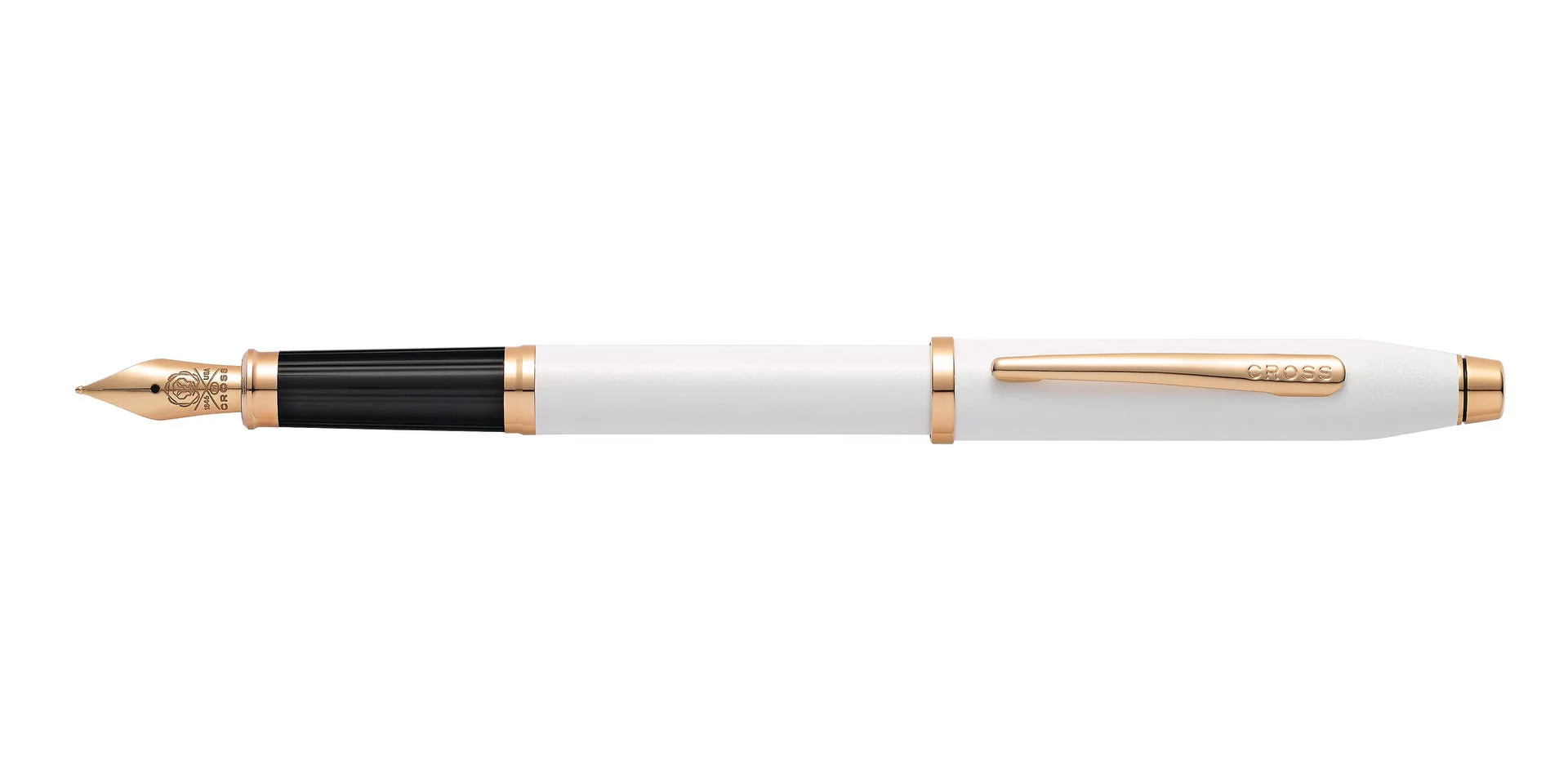 Century® II Pearlescent White Lacquer Medium Nib Fountain Pen - Image 3