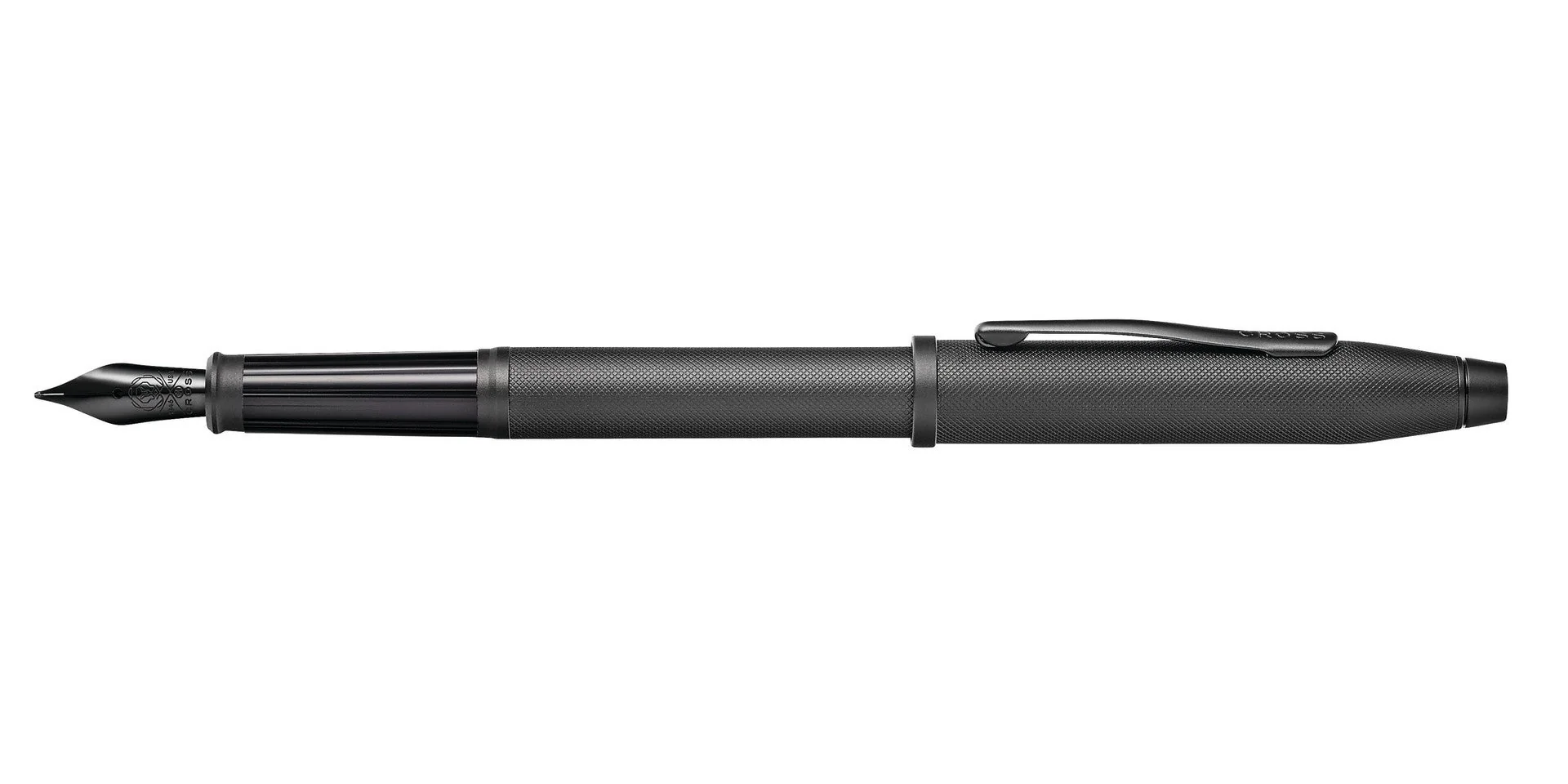 Century® II Black PVD Micro-knurl Fine Nib Fountain Pen - Image 4