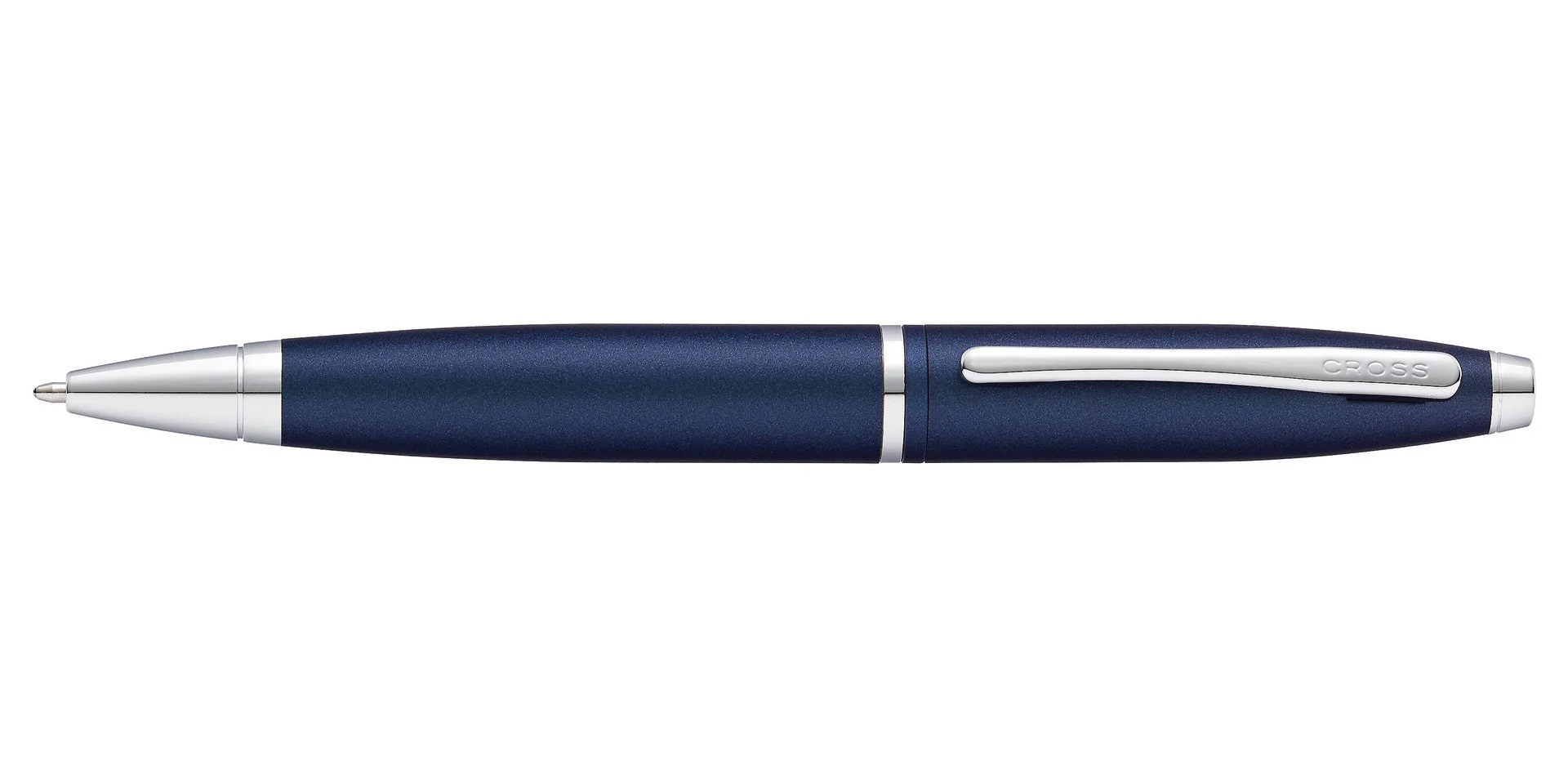 Calais™ Matte Metallic Midnight Blue Ballpoint Pen - Image 3