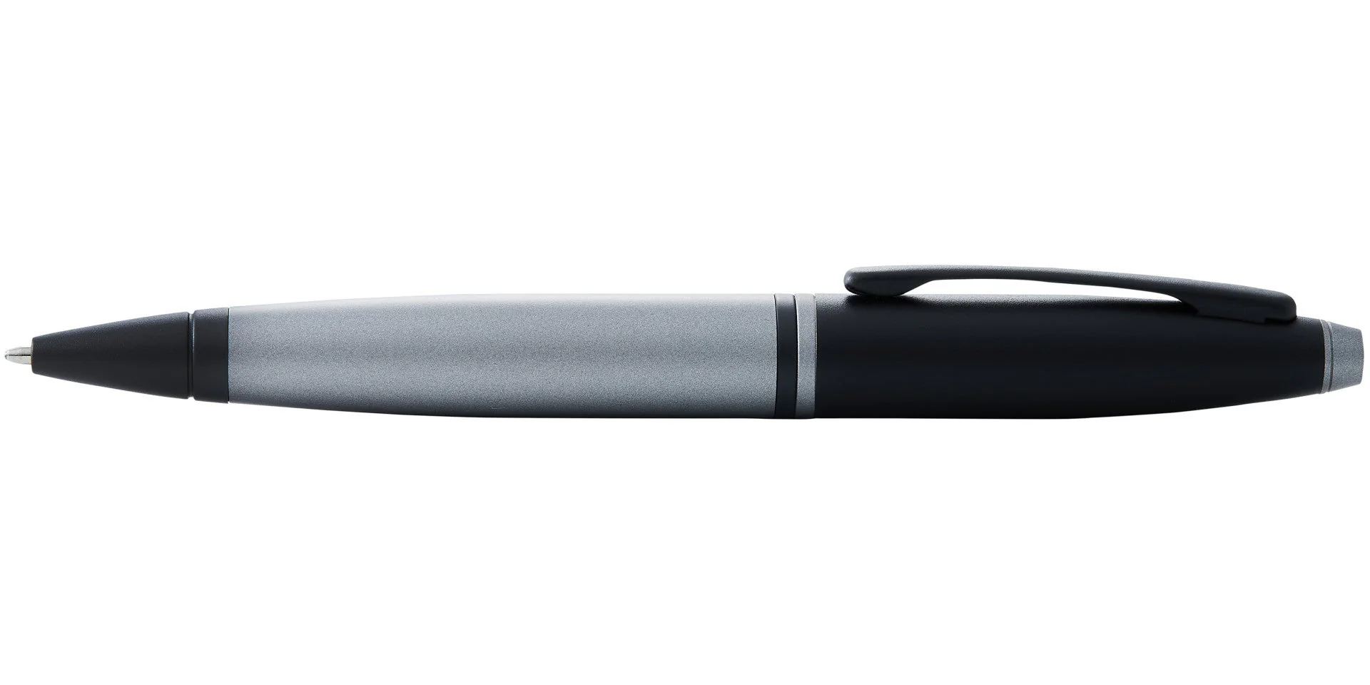 Calais™ Matte Gray and Black Lacquer Ballpoint Pen - Image 4