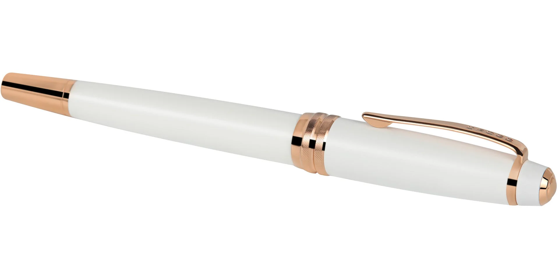 Bailey™ Pearlescent White Lacquer Fine Nib Fountain Pen - Image 8