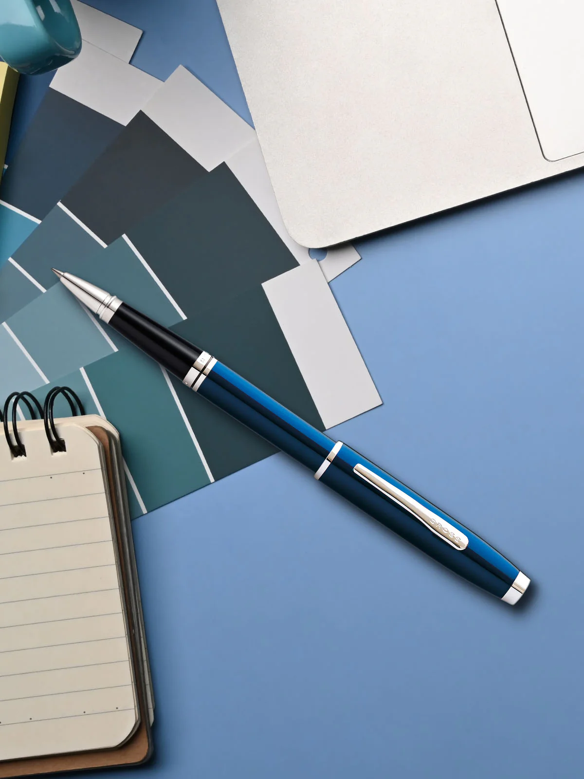 Coventry Blue Lacquer Rollerball Pen - Image 6