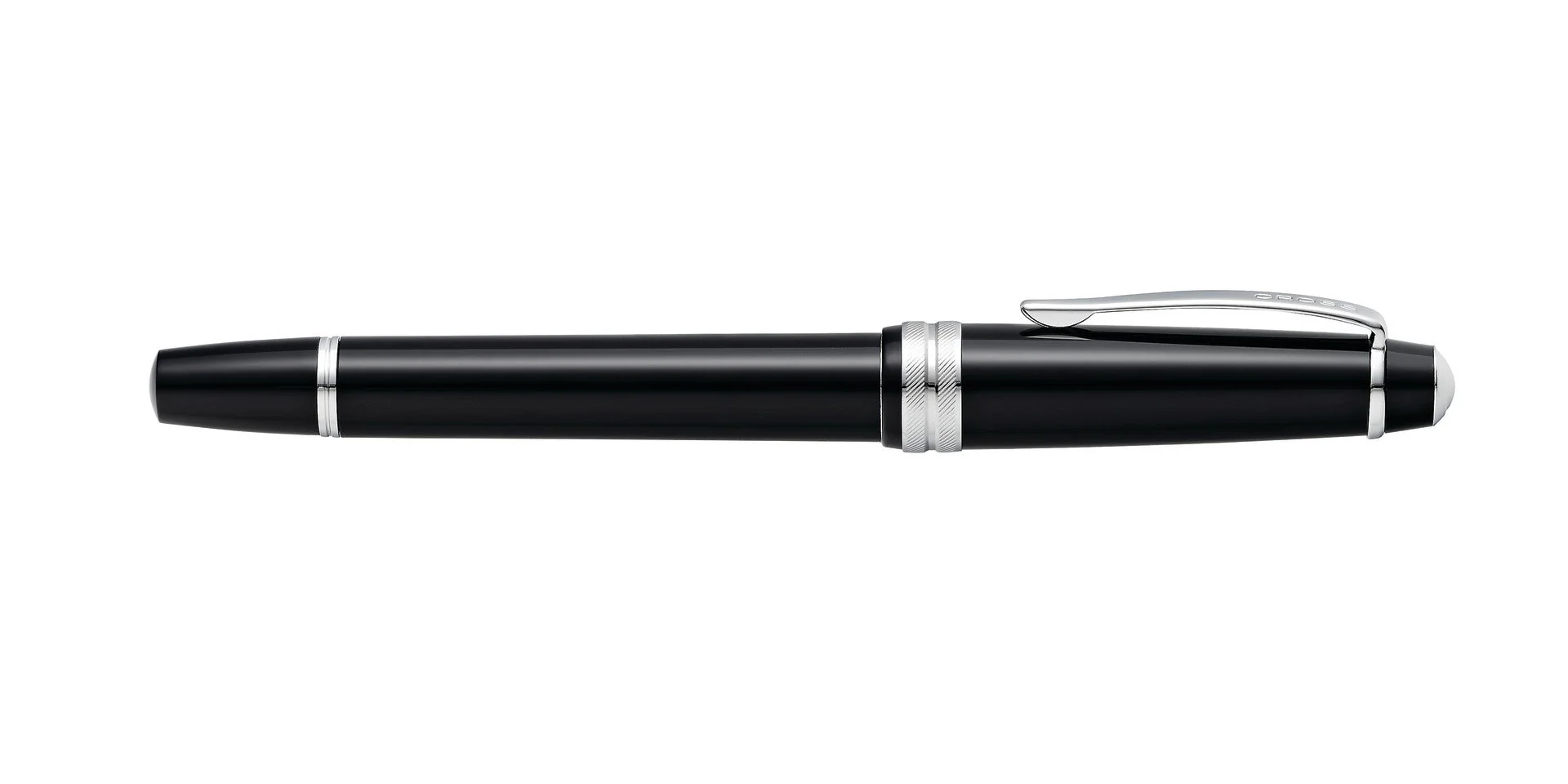 Bailey Light™ Glossy Black Resin Rollerball Pen - Image 6