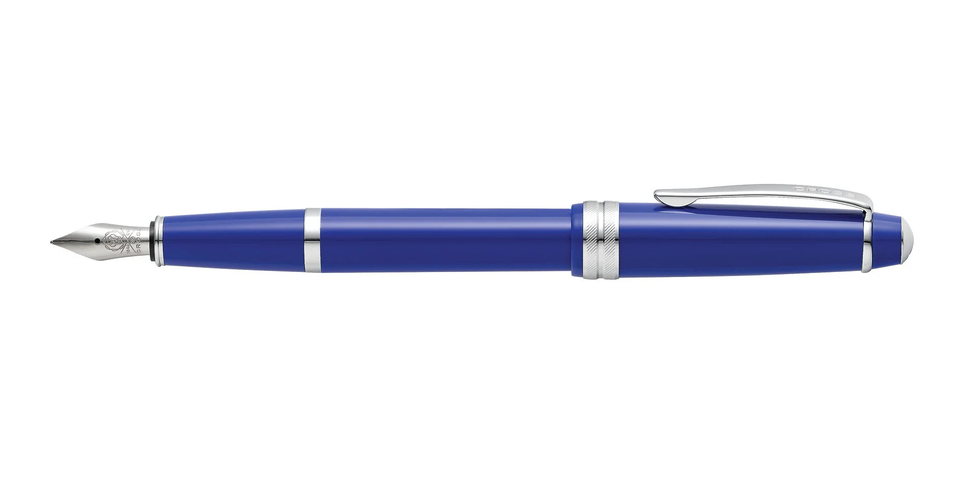 Bailey Light™ Polished Blue Resin Fine Nib Fountain Pen - Image 4